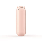 White 2-in-1 Foldable Mini Fan & Power Bank - Ultra-Compact USB Rechargeable Personal Fan