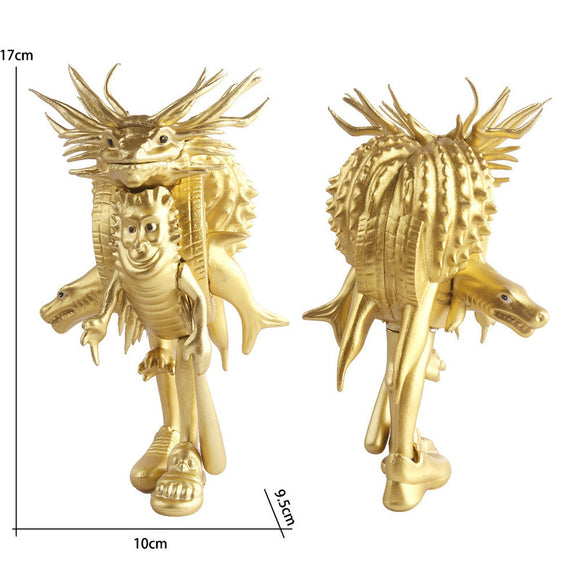 NNEDSZ Whimsical Creature & Monster Figurine Collection - Set of Bizarre PVC Mini Toys for Desk Decor