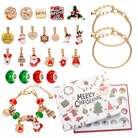 NNEDSZ Golden 44-Piece Assorted Christmas Baubles Set with Elegant Designs in Wooden Gift Box - 3-6cm Decorative Ornaments for Tree, Home & Holiday Display