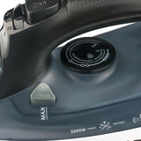 Powerful 2200W Electric Steam Iron with Ceramic Soleplate & Vertical Steam Function(blue)