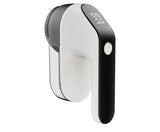 Rechargeable Electric Fabric Shaver - Powerful Lint Remover with Dual-Ring Blades & Ergonomic Design(black and white)