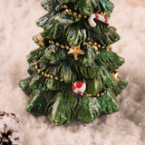 NNEDSZ Miniature Decorated Christmas Tree Tabletop Ornament - Holiday Village Display Decoration(green)
