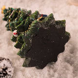 NNEDSZ Miniature Decorated Christmas Tree Tabletop Ornament - Holiday Village Display Decoration(green)