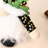 NNEDSZ Light-Up Christmas Gnome Plush Doll with Sequin Hat & Antlers - Festive LED Tabletop Decoration(pink)