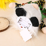 NNEDSZ Light-Up Christmas Gnome Plush Doll with Sequin Hat & Antlers - Festive LED Tabletop Decoration(gold)