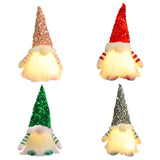 NNEDSZ 2 Pcs Grey Charming Light-Up Christmas Gnome - Festive Nordic Plush Holiday Decoration