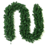 NNEDSZ Classic Green Lush Artificial Christmas Garland - 2.7m Green Pine Vine with 280 Tips for Holiday Decor