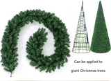 NNEDSZ Classic Green Lush Artificial Christmas Garland - 2.7m Green Pine Vine with 280 Tips for Holiday Decor