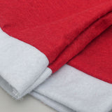 NNEDSZ Red Festive Santa Hat Dining Chair Covers - Set of 8 for Holiday Party Decoration