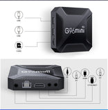 Black G96mini 8K Android TV Box 8G+128G — 5G Dual WiFi Smart Media Player with Voice Remote and HDMI Cable, Australian Plug