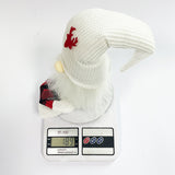 NNEDSZ 2-Pack Christmas Gnome Decorations - Red & White Long Leg Faceless Santa Elf Plush Ornaments