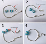 NNEDSZ Gold Christmas Advent Calendar DIY Jewelry Kit - 24 Surprises with Gold-Tone Charm Bracelet & Necklace