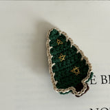 NNEDSZ Christmas Collection Hair Clips - Set of 5 Random Main Image Styles, Festive Knitted Tree & Bow BB Clips, Bangs Clips & Hair Accessories