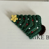 NNEDSZ Christmas Collection Hair Clips - Set of 5 Random Main Image Styles, Festive Knitted Tree & Bow BB Clips, Bangs Clips & Hair Accessories