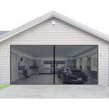 No-Drill Magnetic Garage Door Screen - Polyester Mosquito Net Curtain, Cross-border Home Summer Velcro Garage Door Mesh (244x214cm)
