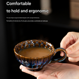 Beige-brown Creative Retro Kiln-Glazed Ceramic Cup - Exquisite Coffee & Afternoon Tea Mug, Home Milk Cup, Unique Gift