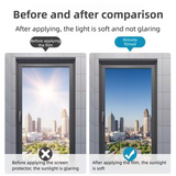 Premium 6-Layer Black Window Film for Home/Office – Reflective One-Way Privacy, 50cm x 2m One Roll, UPF 50+ UV Block,With Full Install Tools