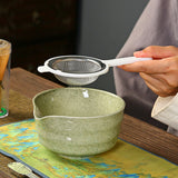 Black Complete Matcha Tea Ceremony Set - 4-Piece Japanese Traditional Whisk, Bowl, Whisk Holder & Scoop for Authentic Preparation at Home