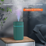 White 2-in-1 Ultrasonic Air Humidifier & Essential Oil Diffuser with 7-Color LED Night Light - Quiet Desktop Mini Humidifier for Home, Office, Bedroom