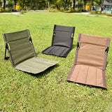 Black Portable Folding Beach Lounger Chair with 600D Oxford Fabric and Aluminum Frame – Lightweight Outdoor Garden Camping Chair in Australia