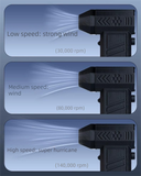 Large 140,000 RPM Cordless Air Duster & Vacuum 4-in-1 with 8000mAh Battery for Australian Homes