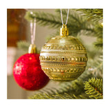 Red 50-Piece Assorted Christmas Bauble Set – Shatterproof Ornaments with Mixed Finishes for Holiday Tree Decor