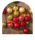 Silver 50-Piece Assorted Christmas Bauble Set – Shatterproof Ornaments with Mixed Finishes for Holiday Tree Decor