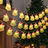 Cute Christmas Character LED String Lights – 3M 20-Light Christmas Tree Battery Operated Fairy Lights for Tree & Window Decor