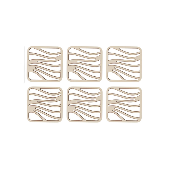 NNEDSZ 6 pieces of double-layer bowl and dish anti slip square insulation pads (without bracket)