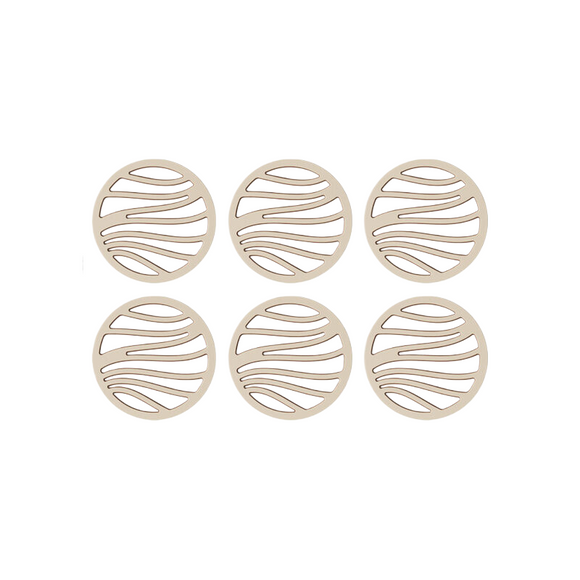 NNEDSZ 6 pieces of double-layer bowl and dish anti slip circular insulation pad (without bracket)