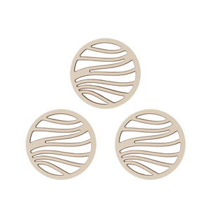 NNEDSZ 3 pieces of double-layer bowl and dish anti slip circular insulation pad (without bracket)