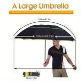 Wine Red Compact 3-Folding Automatic Golf Umbrella, 42 Inch Large Coverage Double Canopy with 10 Steel Windproof Ribs, Waterproof Impact Cloth for Men and Women, Outdoor Sports Sun & Rain Protection