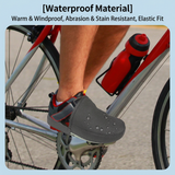 S Size Waterproof & Dustproof Cycling Half Shoe Covers, Windproof Warm Lycra Toe Cover with Dual Elastic Anti Slip Strap and Quick-Wear Design for Winter Road Mountain Biking and Outdoor Activities