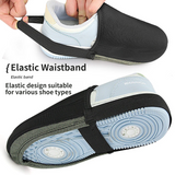 L Size Waterproof & Dustproof Cycling Half Shoe Covers, Windproof Warm Lycra Toe Cover with Dual Elastic Anti Slip Strap and Quick-Wear Design for Winter Road Mountain Biking and Outdoor Activities