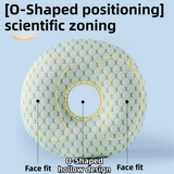 Gold 30CM Round Ear Protection Pillow with Hole Design – Milk Silk Removable Cover and PP Cotton Core, Side Sleeper Pillow & Neck Support Cushion for Ear Pressure Relief