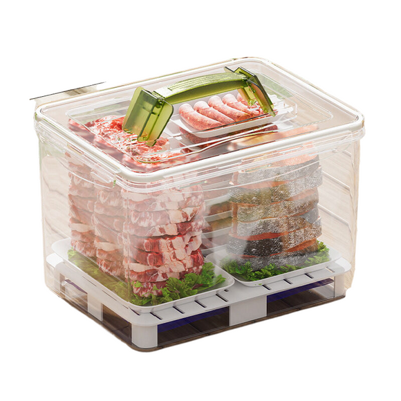 NNEDSZ Portable outdoor ice tray storage box 10.5L