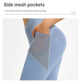 Black XL Size Women's High Waist Yoga Leggings with Mesh Side Pockets - Squat Proof, Peach Hip Lift, Breathable Stretch Fabric for Gym Running 、Pilates Wea and Daily Wear