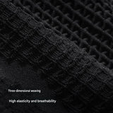 Black S Size Running Waist Belt - High Stretch Spandex Nylon Blend, 360-Degree Storage Pocket, Breathable Mesh Design for Running and Gym Use