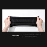 Black M Size Running Waist Belt - High Stretch Spandex Nylon Blend, 360-Degree Storage Pocket, Breathable Mesh Design for Running and Gym Use
