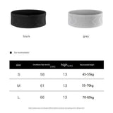 Black L Size Running Waist Belt - High Stretch Spandex Nylon Blend, 360-Degree Storage Pocket, Breathable Mesh Design for Running and Gym Use