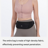 Orange Running Waist Pack—Made of waterproof nylon with an adjustable strap (fits waist sizes 60–110 cm); features a three-pocket design to store a phone and keys, includes reflective strips for safety during night runs, and is suitable for running, mount