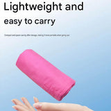 2 Piece Purple Microfiber Sports Towel Set -  152*76cm and 80*40cm Quick Dry Gym Towels, Ultra Absorbent Sweat Towel for Fitness Running Swimming, Lightweight Travel Friendly