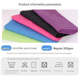 2 Piece Purple Microfiber Sports Towel Set -  152*76cm and 80*40cm Quick Dry Gym Towels, Ultra Absorbent Sweat Towel for Fitness Running Swimming, Lightweight Travel Friendly