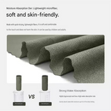 Purple Portable Quick Dry Towel with  Elephant Storage Box  - Microfiber Cooling Sports Sweat Towel with Silicone Case  for Gym Swimming Travel