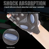 Pink S size Women's Half-Finger Fitness Gloves - Liquid Silicone Shock Absorption, Ice Silk Breathable Fabric, Non-Slip Grip for Gym Yoga Cycling Weight Training