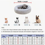 50cm Soft Arctic Fleece Donut Dog & Cat Bed with Raised Bolster, PP Cotton Filling and Non-Slip Base - Dark Grey Cosy Round Plush Pet Sleeping Cushion for Indoor Outdoor Use