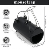 Spring-Loaded Mole Trap Tunnel - 17 x 16 x 9cm Reusable Rodent Trap with Metal Trigger Mechanism, Pest Control Device for Farm, Lawns and Garden Use