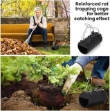 Spring-Loaded Mole Trap Tunnel - 17 x 16 x 9cm Reusable Rodent Trap with Metal Trigger Mechanism, Pest Control Device for Farm, Lawns and Garden Use
