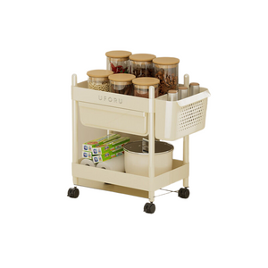 NNEDSZ 2-layer multifunctional storage rack (with hanging basket)