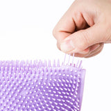 Blue 90cm Silicone Back Scrubber Long Exfoliating Bath Strap - Double Sided Massage Texture, Non Slip Grip Handles, Deep Cleansing Shower Tool for Home Spa